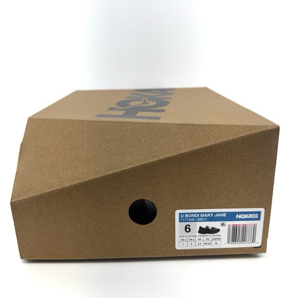 Hoka Bondi Mary Jane Black Women 7 / Men 6 New In Box - Picture 13 of 15